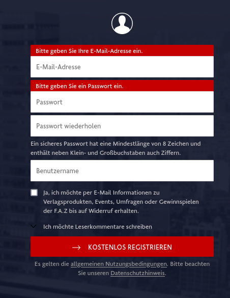 Anmeldung